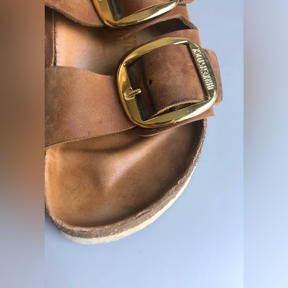 Birkenstock Arizona Big Buckle Oiled Leather Sandals Size: EUR 41 = US Womens 10 - Picture 7 of 13